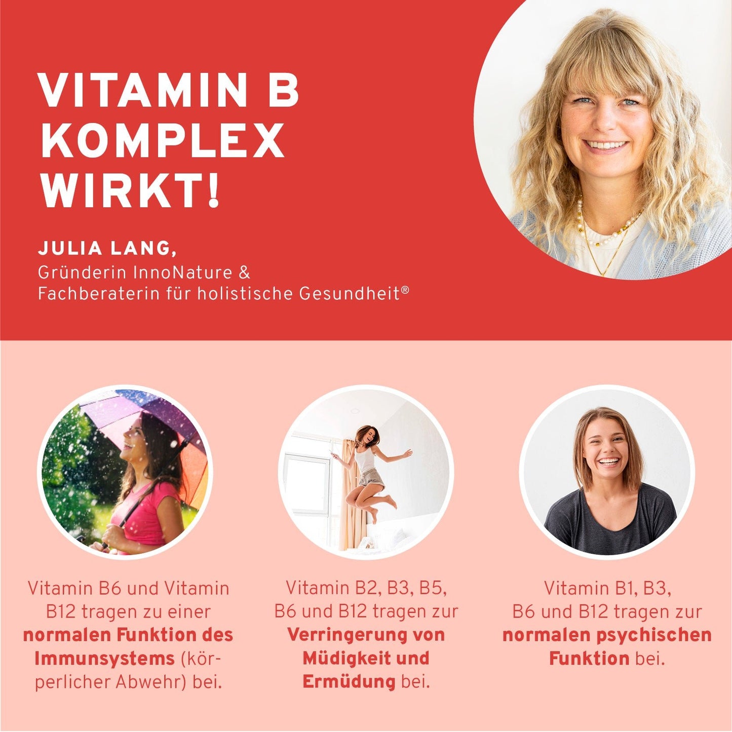 Natürliche Vitamin B Komplex Kapseln