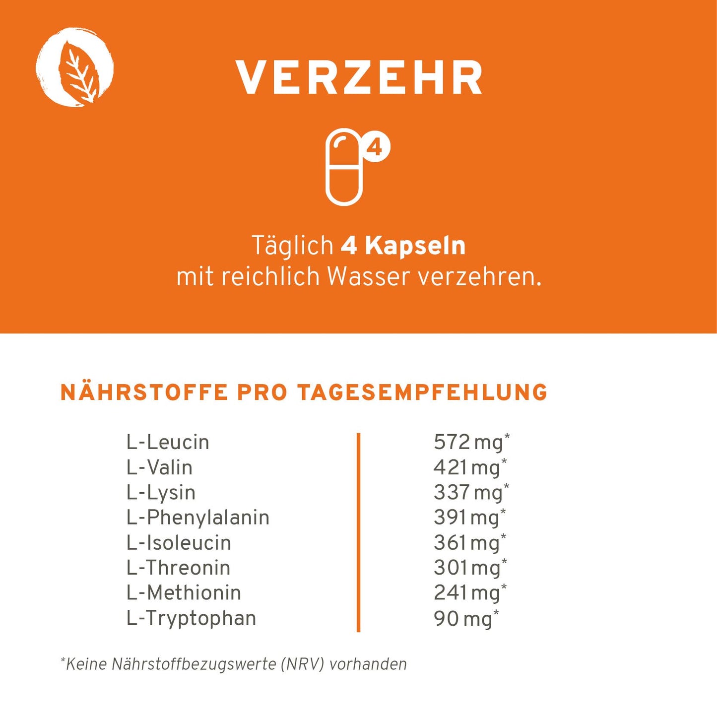 Aminosäuren Komplex Kapseln