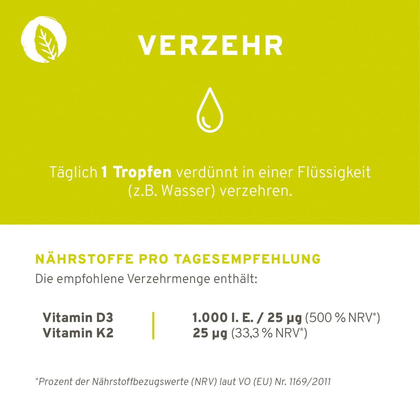 Vitamin D3 + K2 Tropfen
