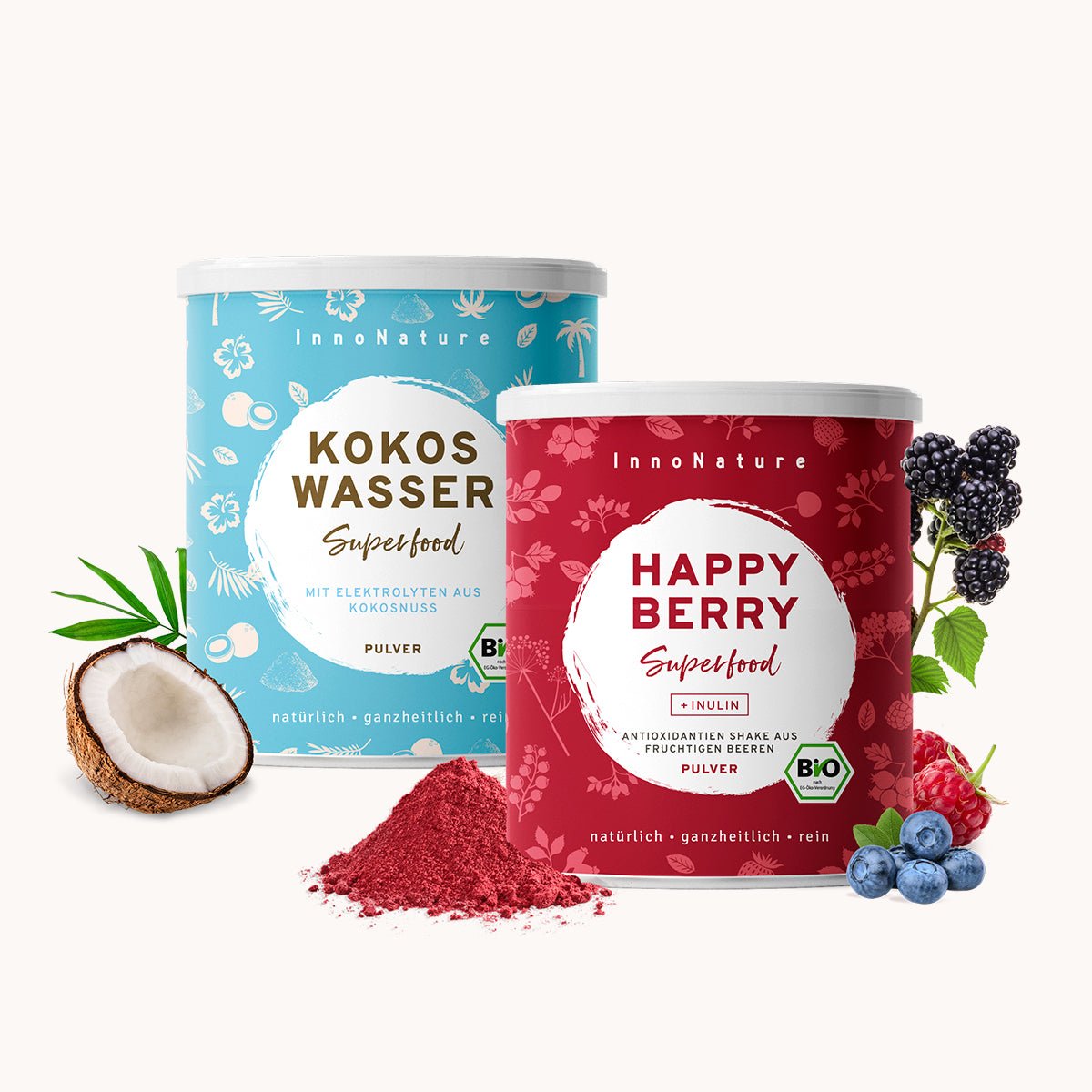 kokosfleisch in wasser aufbewahren Happy-Summer-Set: Happy Berry und Kokoswasser