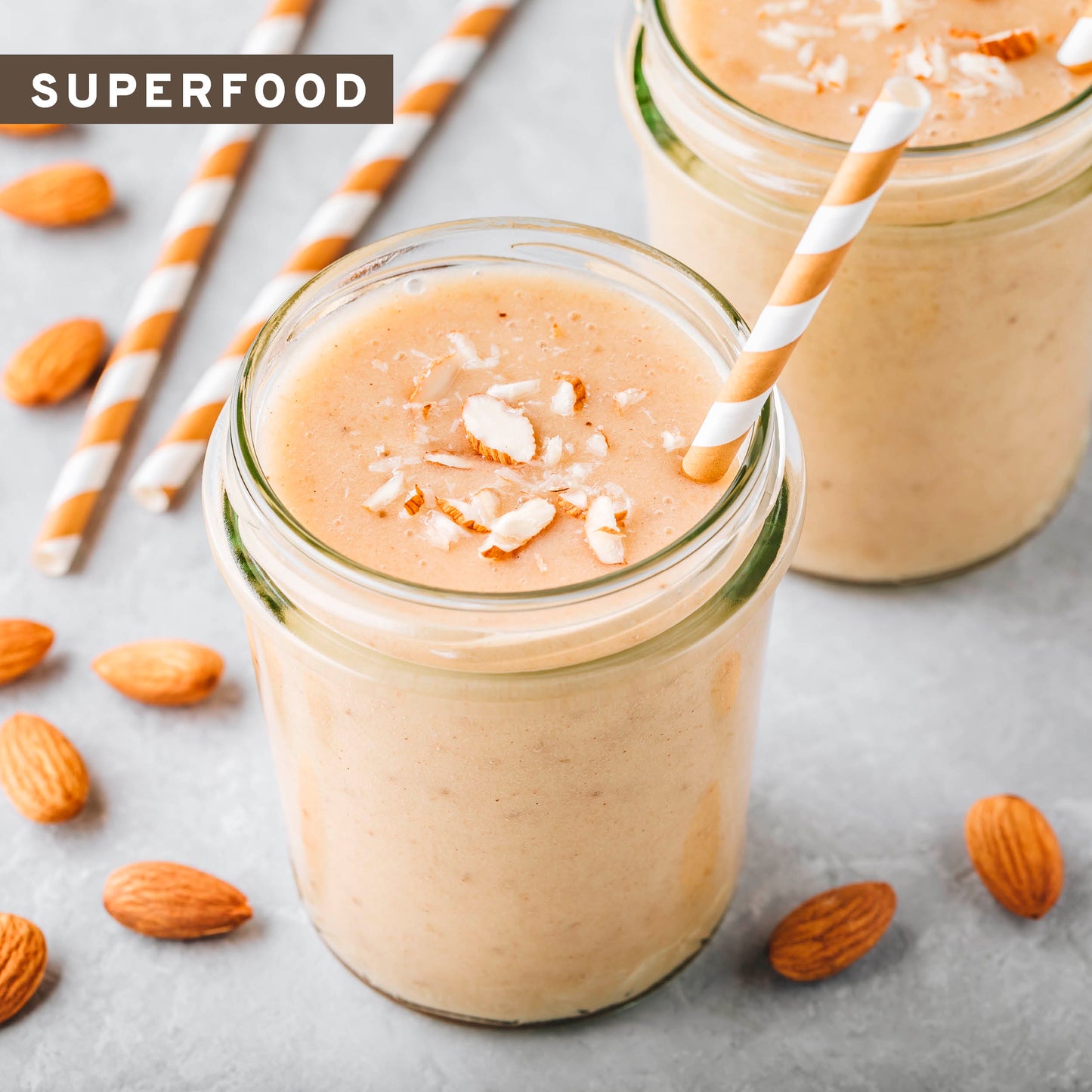 Bio Veganer Protein Mix Superfood Shake: Erbse, Reis, Kürbis, Mandel, Chiasamen