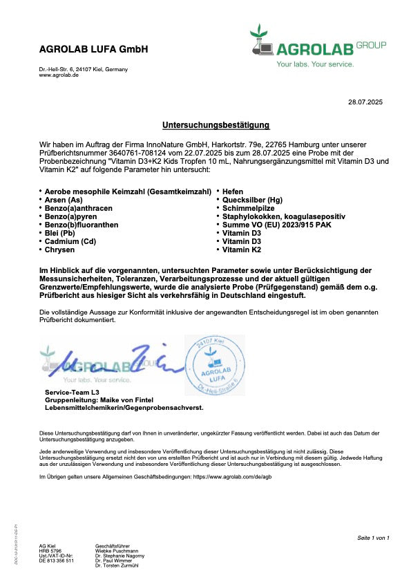 Vitamin D3 + K2 Kids Tropfen