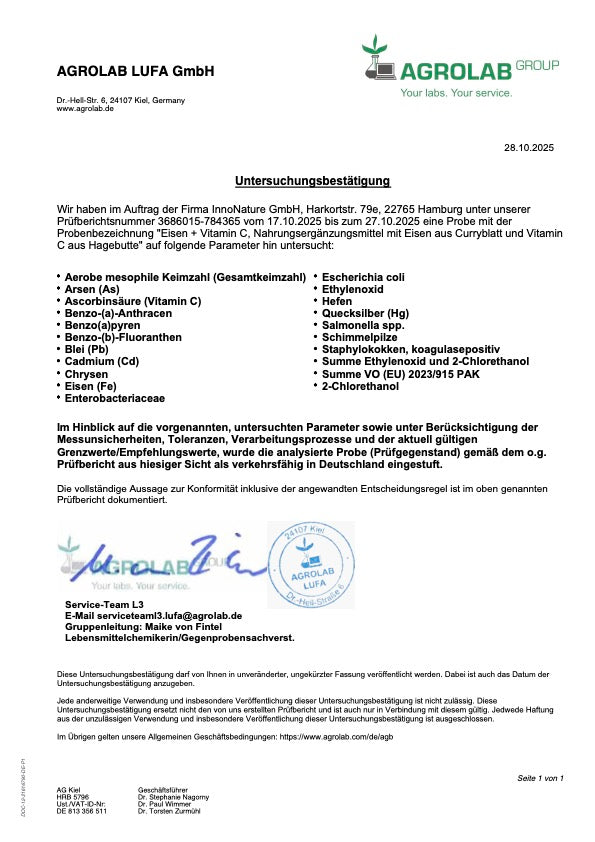 Eisen Kapseln (2-Monatsvorrat)