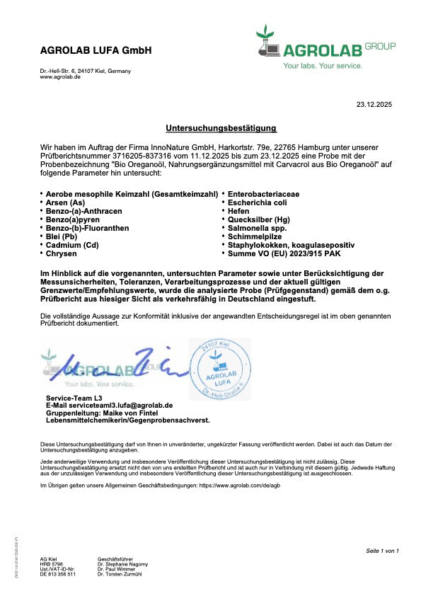 Bio Oreganoöl Kapseln