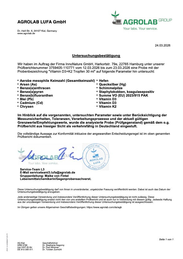 Vitamin D3 + K2 Tropfen