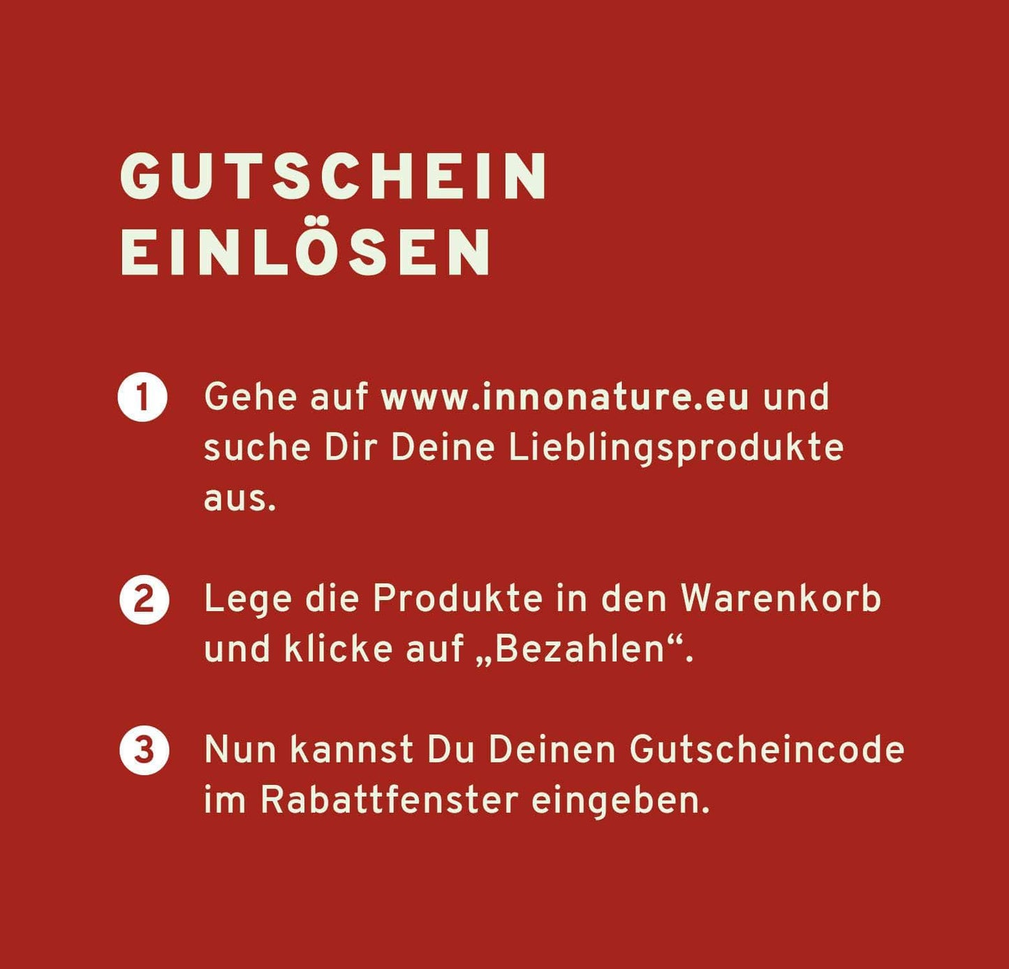 InnoNature Gift Cards PDF Gutschein zum SELBSTAUSDRUCKEN - Motiv Weihnachten