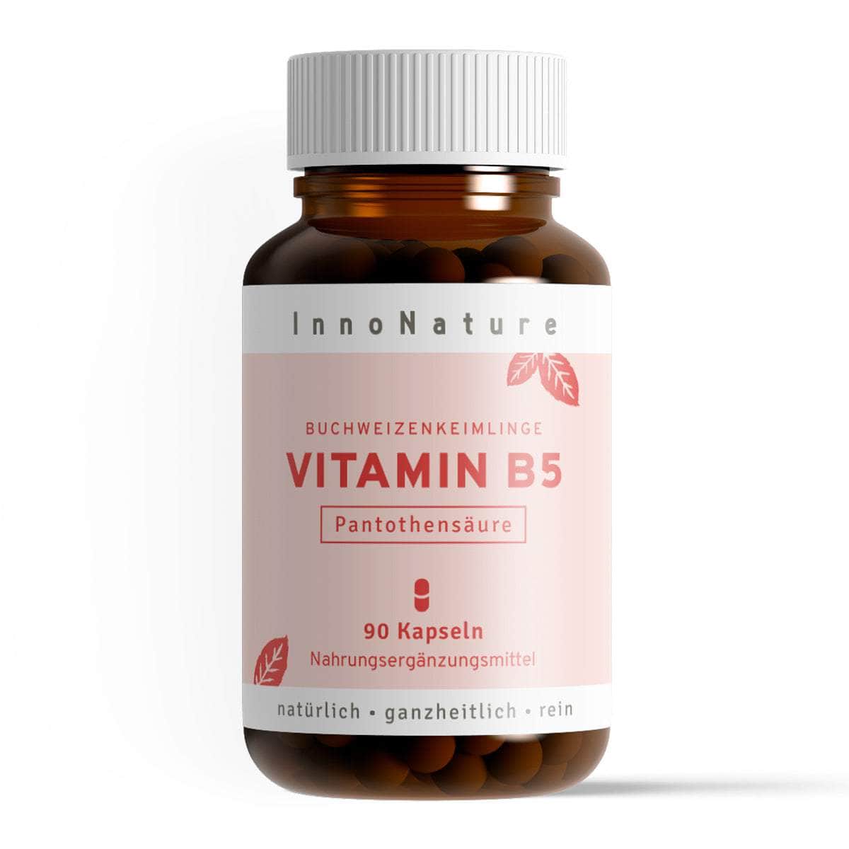 InnoNature Kapseln 1x 90 Kapseln Vitamin B5 Kapseln: Buchweizen Keimlinge