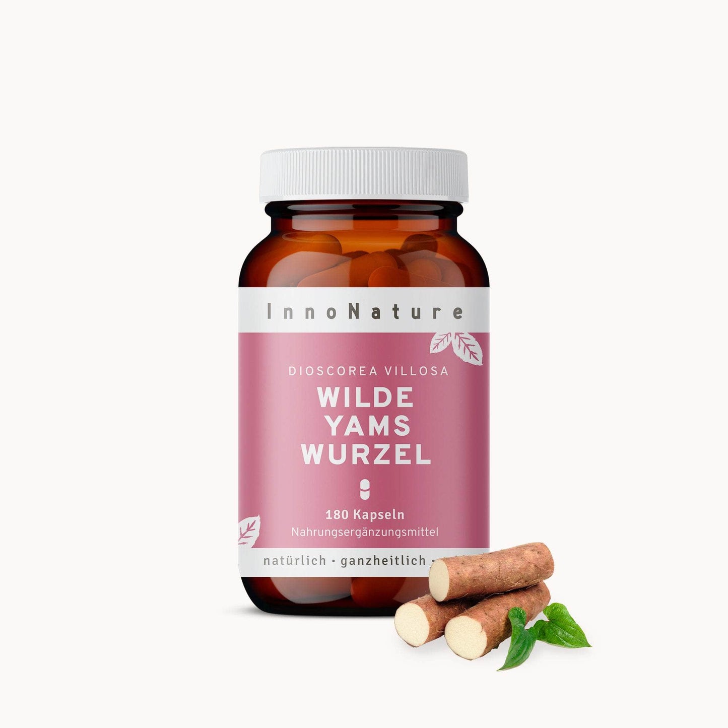 InnoNature Kapseln 1x Dreimonatsvorrat (180 Kapseln) Wilde Yamswurzel Extrakt Kapseln