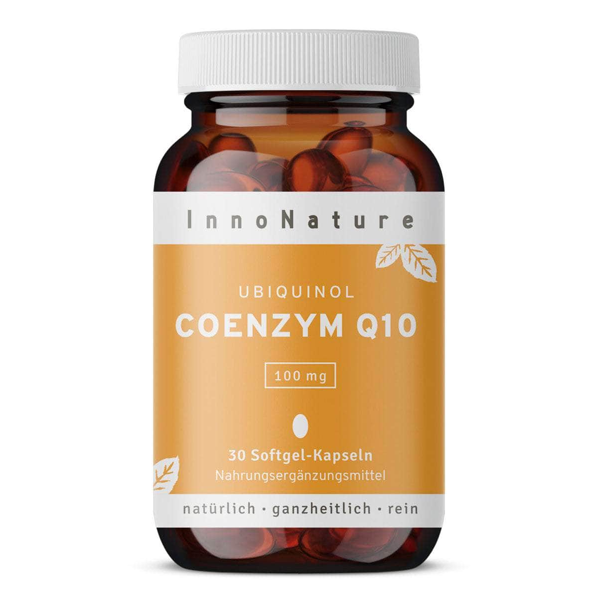 InnoNature Kapseln 1x Monatsvorrat (1x30 Softgel-Kapseln) Coenzym Q10 Kapseln