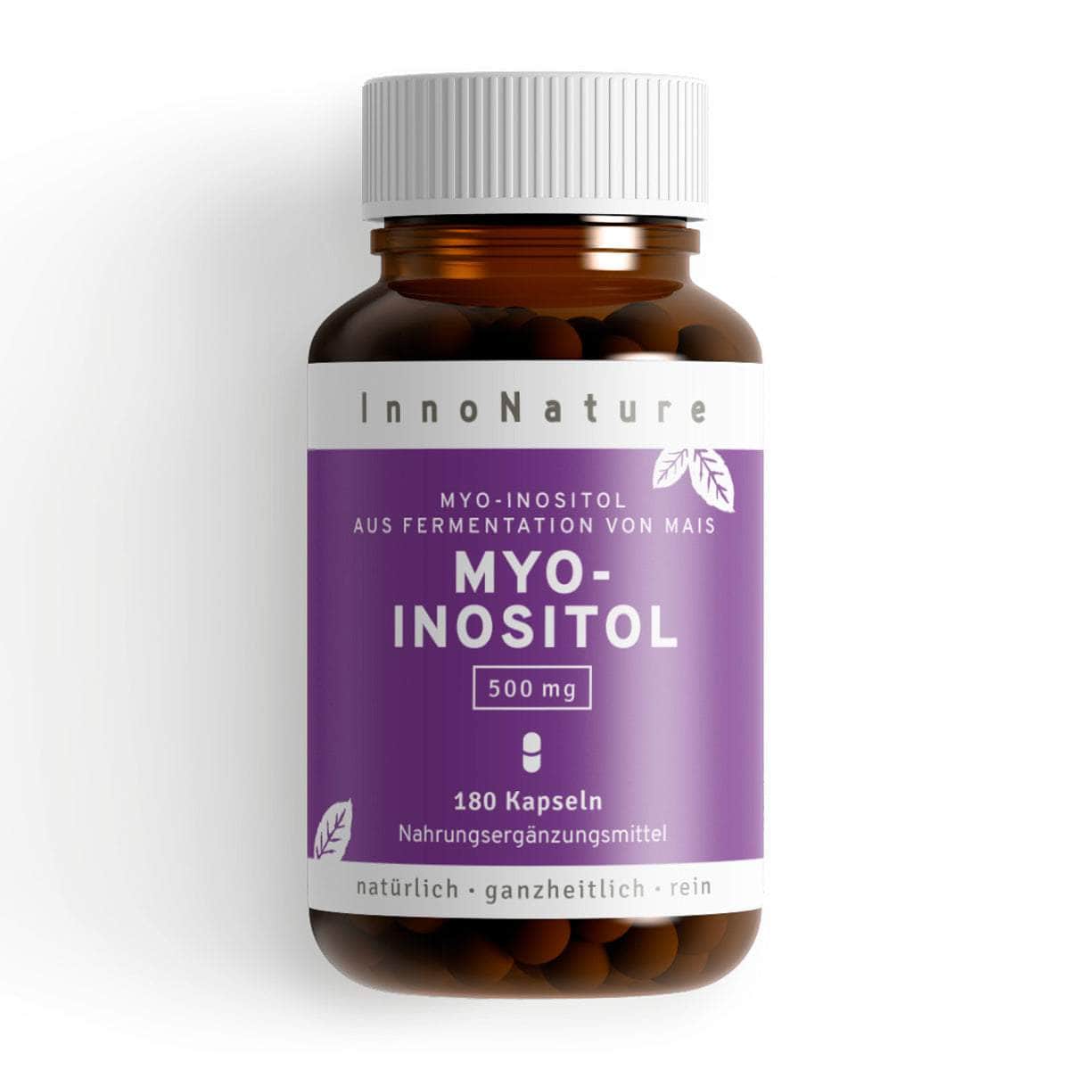 InnoNature Kapseln 1x Sechsmonatsvorrat (180 Kapseln) Myo Inositol Kapseln