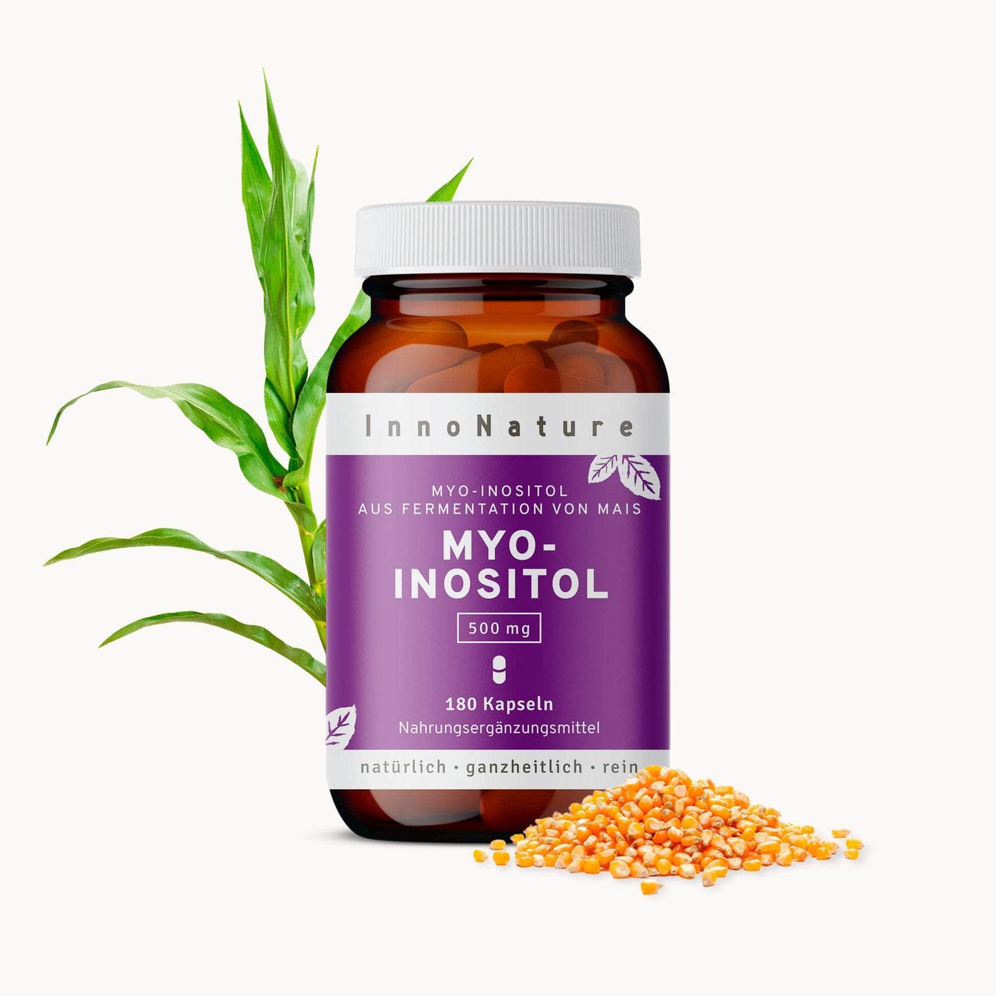 InnoNature Kapseln 1x Sechsmonatsvorrat (180 Kapseln) Myo Inositol Kapseln