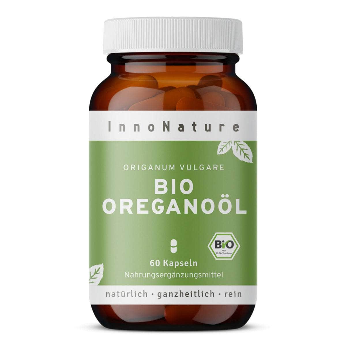 InnoNature Kapseln 1x Zweimonatsvorrat (60 Kapseln) Bio Oreganoöl 60 Kapseln