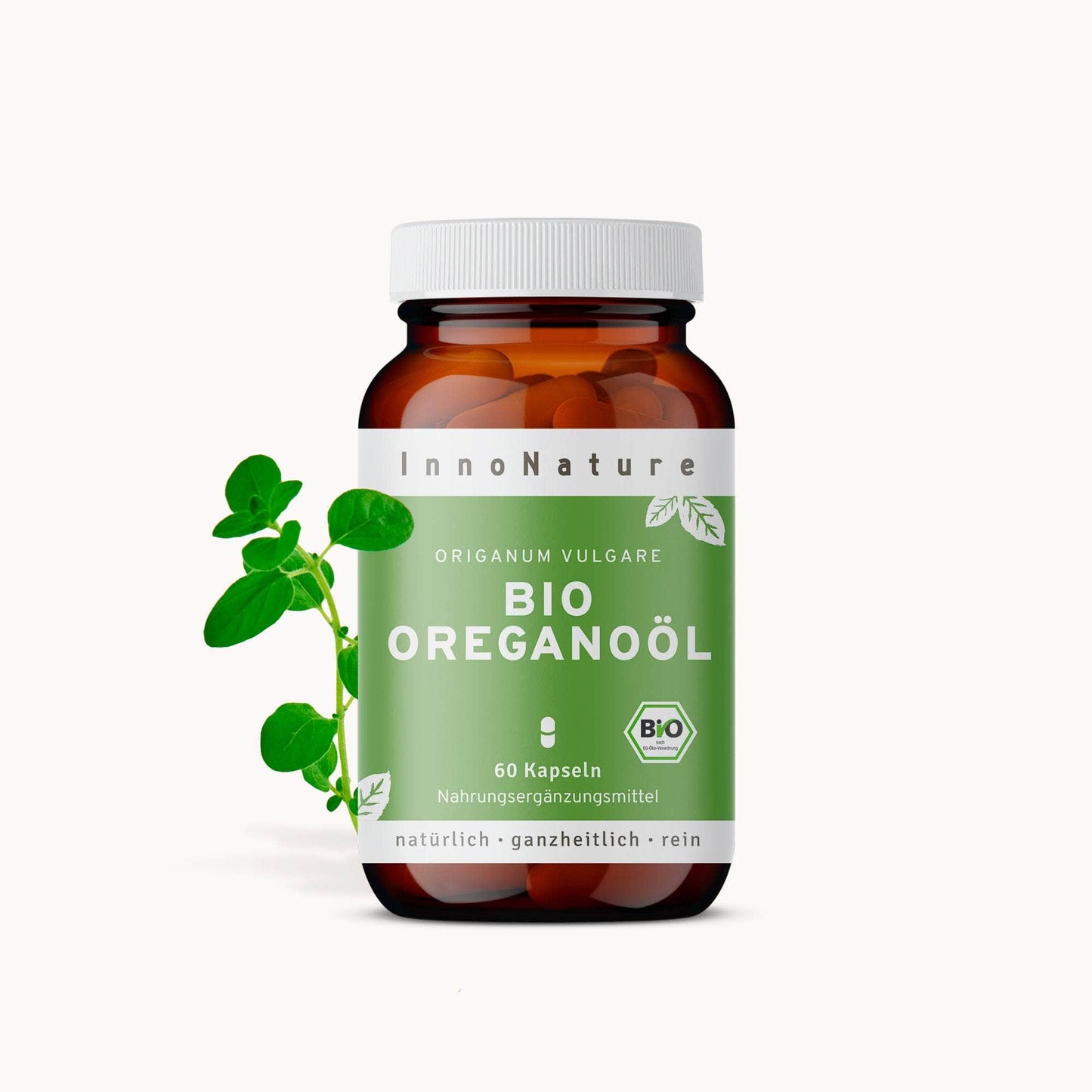 InnoNature Kapseln 1x Zweimonatsvorrat (60 Kapseln) Bio Oreganoöl Kapseln