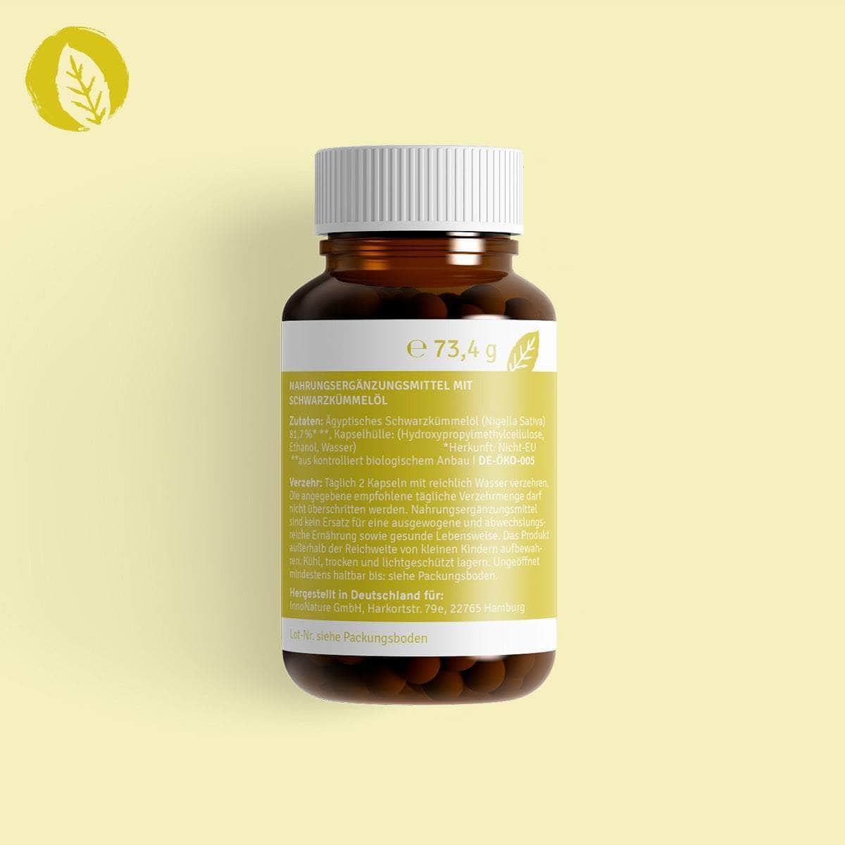 InnoNature Kapseln Bio Schwarzkümmelöl Kapseln
