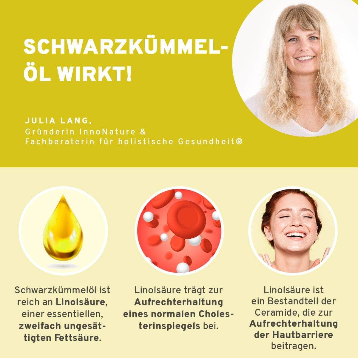 InnoNature Kapseln Bio Schwarzkümmelöl Kapseln