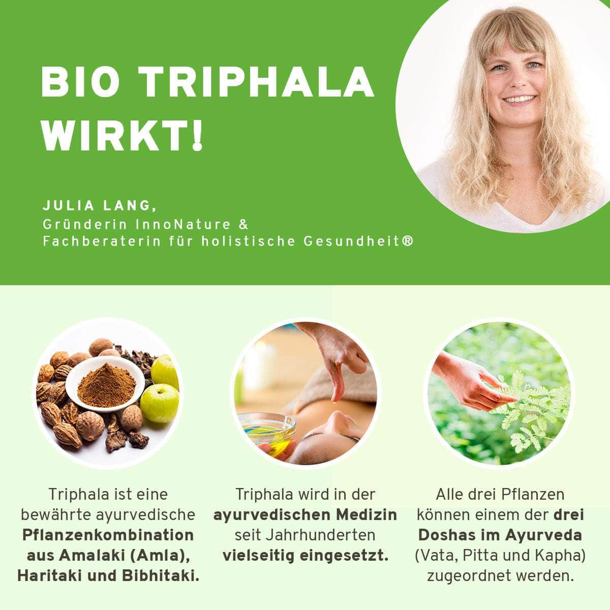 InnoNature Kapseln Bio Triphala Kapseln