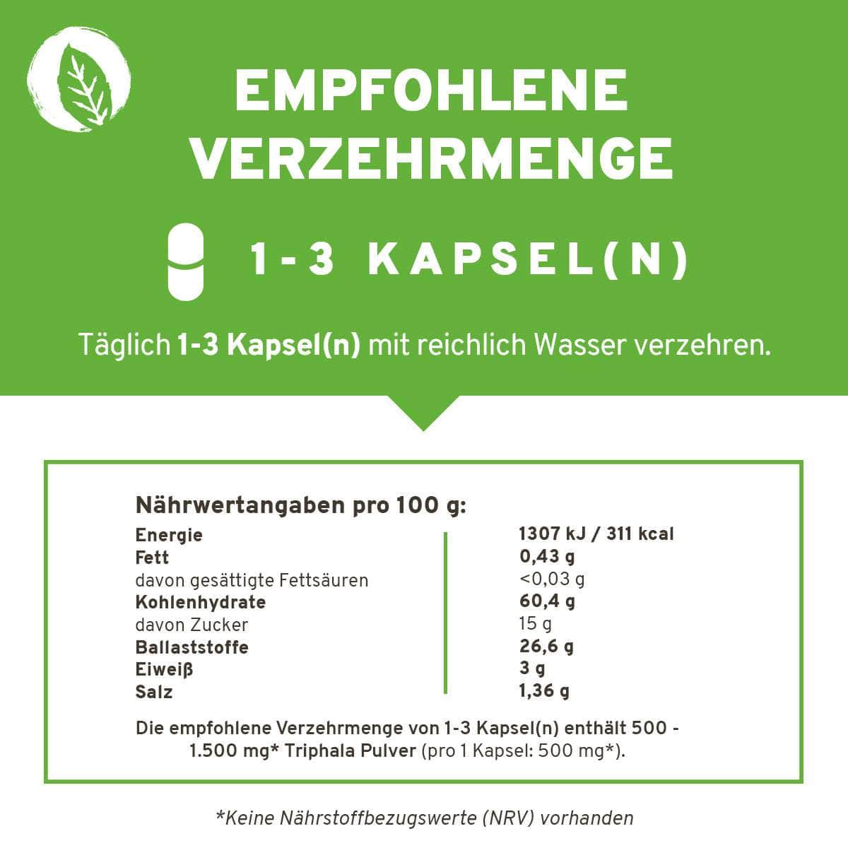 InnoNature Kapseln Bio Triphala Kapseln