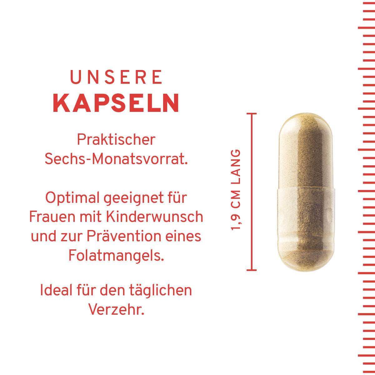 InnoNature Kapseln Folsäure Kapseln: Vitamin B9 aus Zitronenschalen
