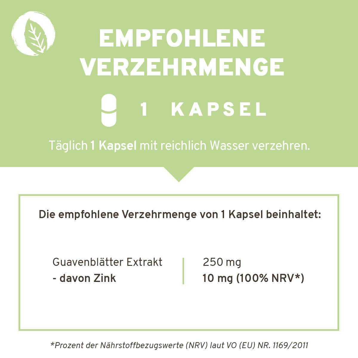 InnoNature Kapseln Guavenblätter: Natürliche Zink Kapseln