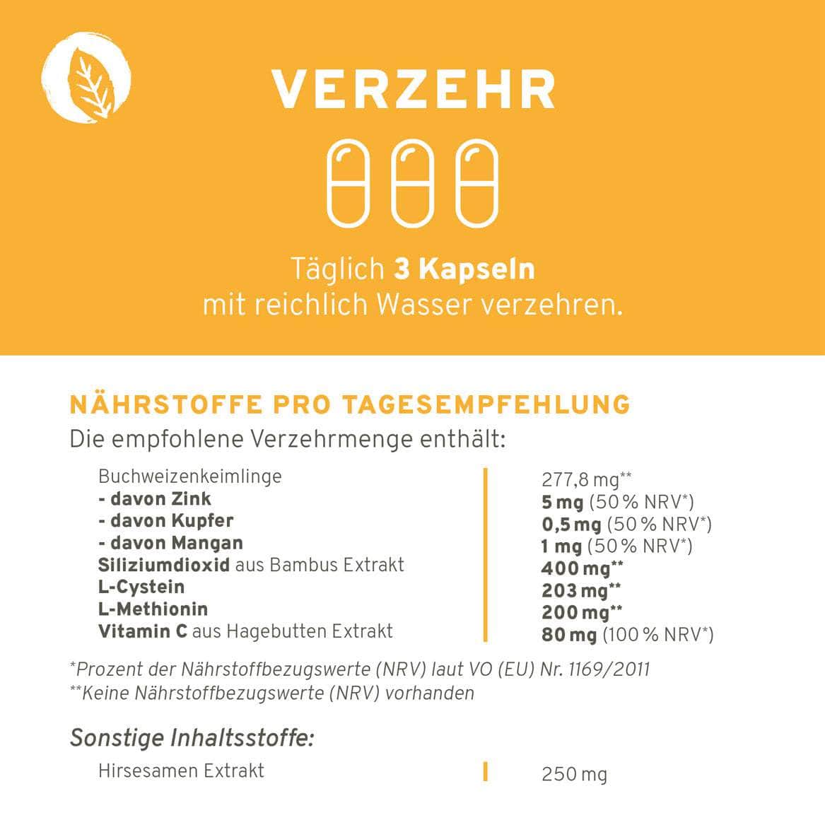 InnoNature Kapseln Haarwurzel Kapseln