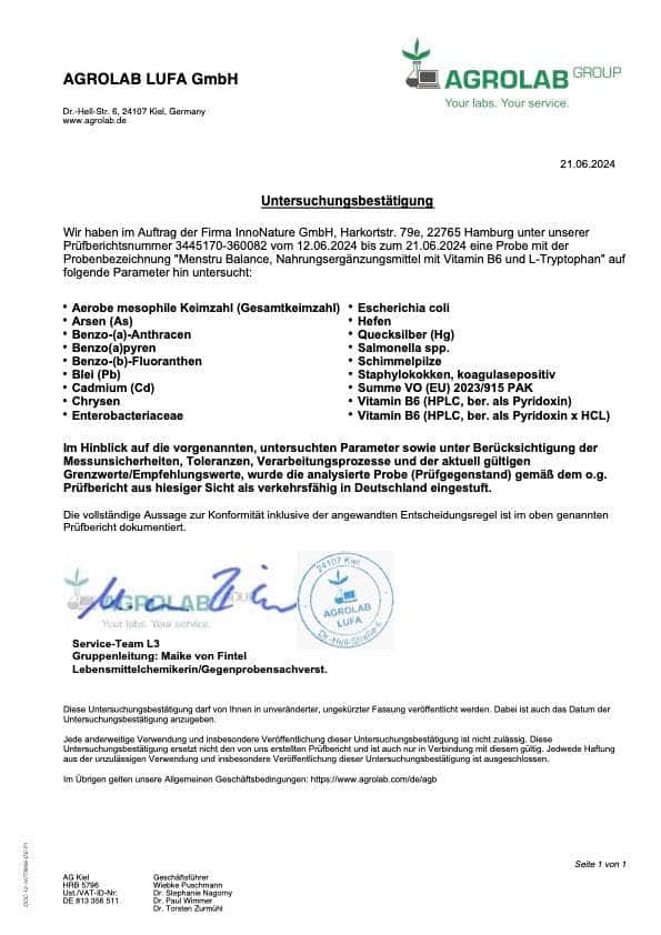 InnoNature Kapseln Menstru® Balance Kapseln