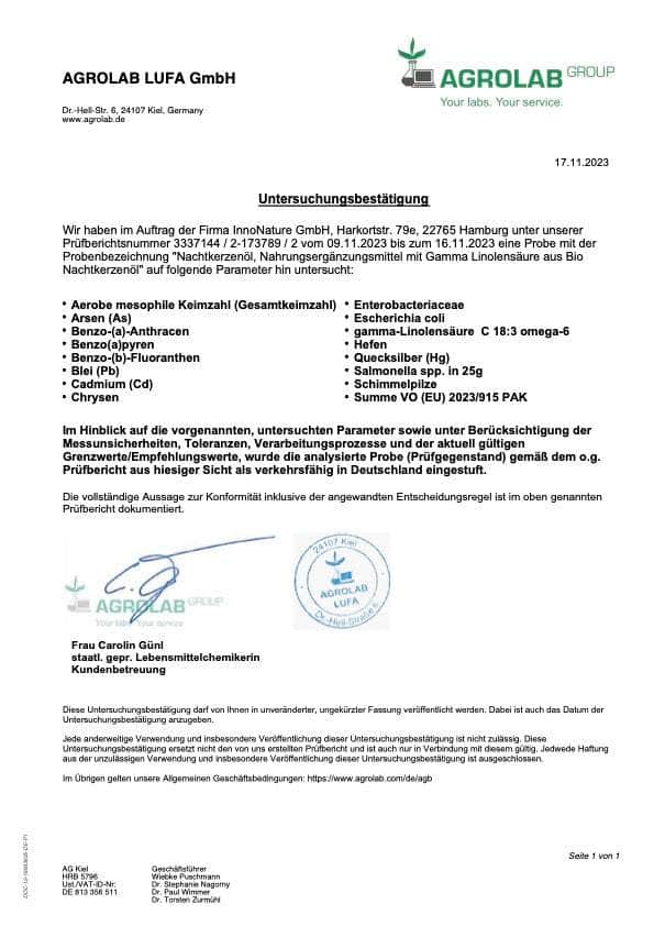 InnoNature Kapseln Nachtkerzenöl Kapseln