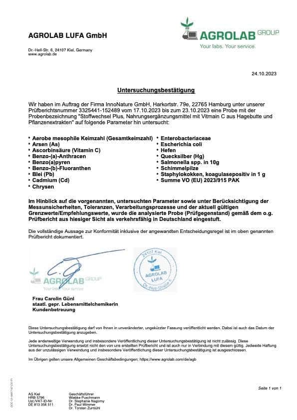 InnoNature Kapseln Stoffwechsel Plus Kapseln