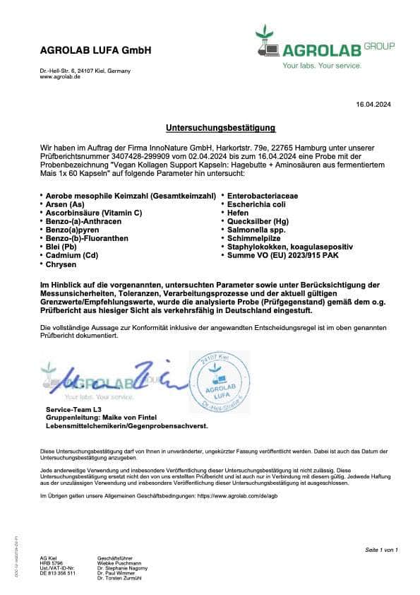 InnoNature Kapseln Vegan Kollagen Support Kapseln