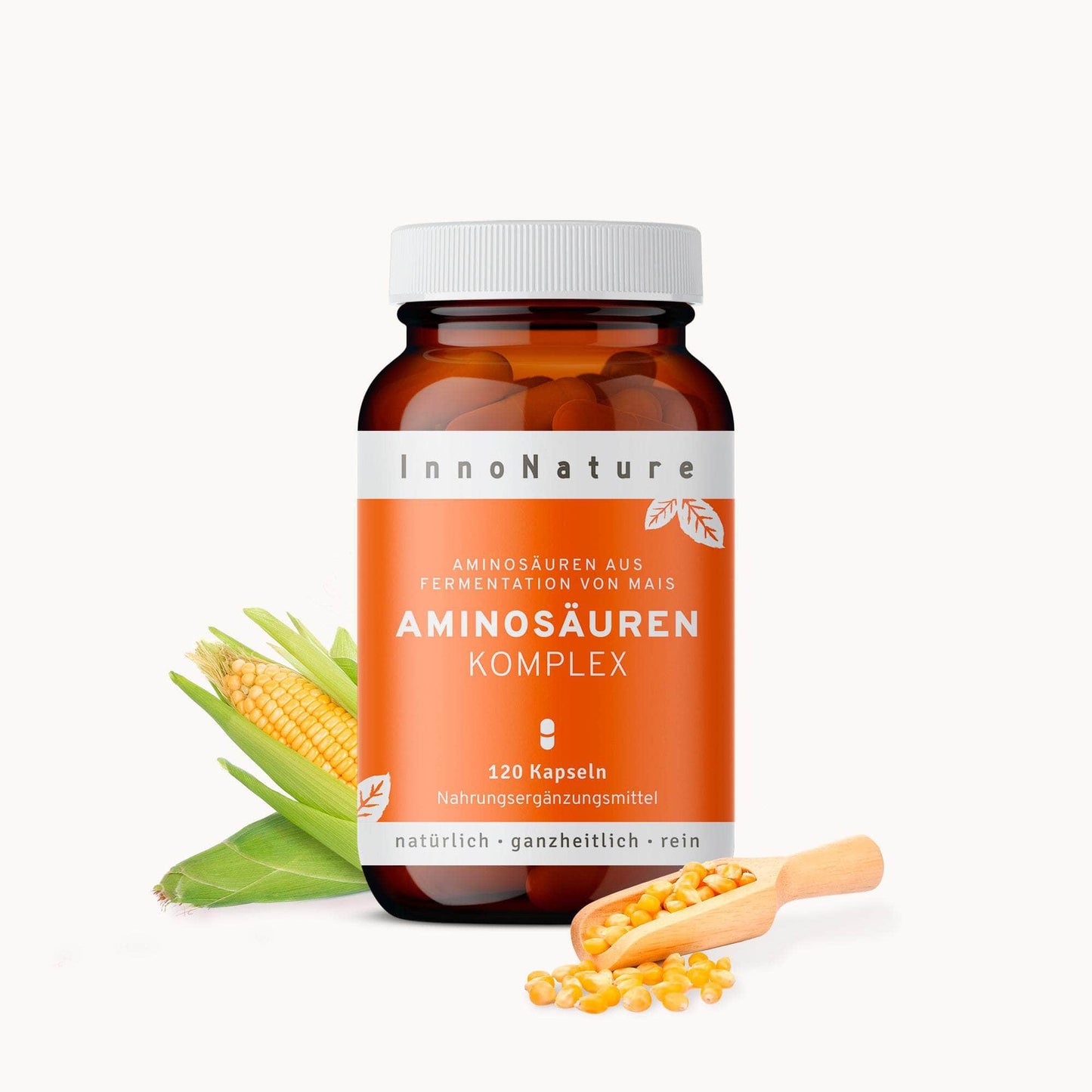 InnoNature NAHRUNGSERGÄNZUNGSMITTEL 1x Monatsvorrat (1x120 Kapseln) Aminosäuren Komplex Kapseln