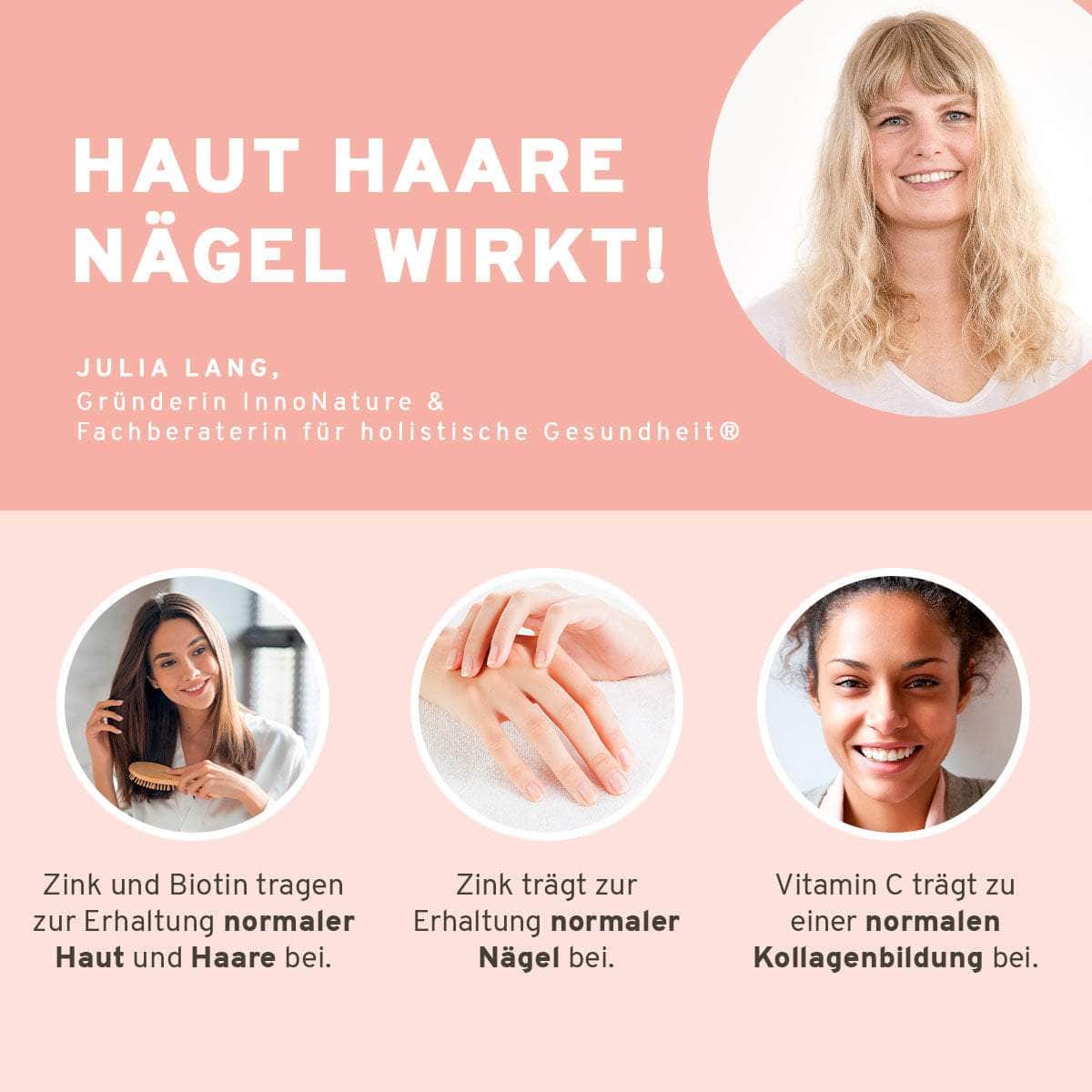 InnoNature Pakete 1x Vorrat (1x Flohsamenschalen Plus Kapseln, 1x Haut-Haare-Nägel Kapseln, 1x Vitamin B12, 1x Lemon Morning) nathaliegleitman-Everyday Favorites-Paket