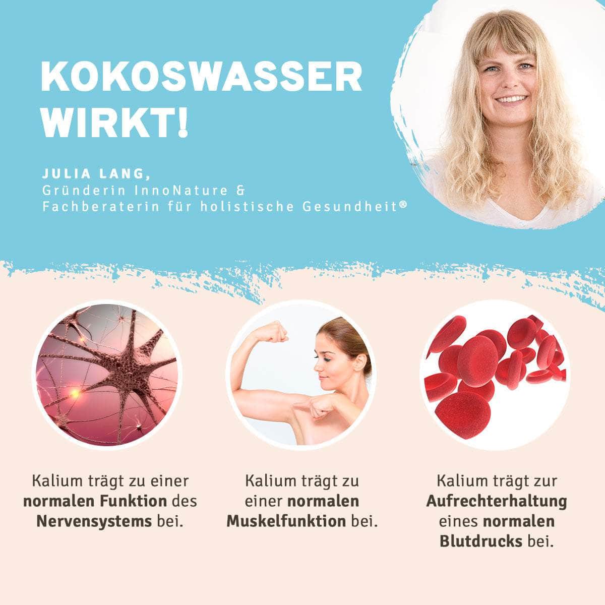 InnoNature Pakete 1x Vorrat (1x Happy Berry, 1x Kokoswasser) Sommer-Shake-Set