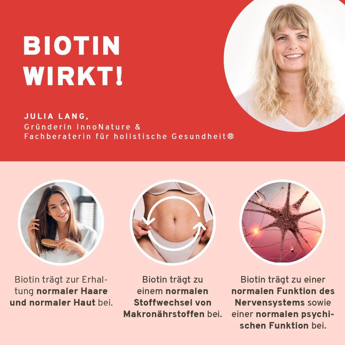 InnoNature Pakete 1x Vorrat (1x HHN, 1x Vegan Kollagen Support, 1x Biotin) Inner Beauty Paket