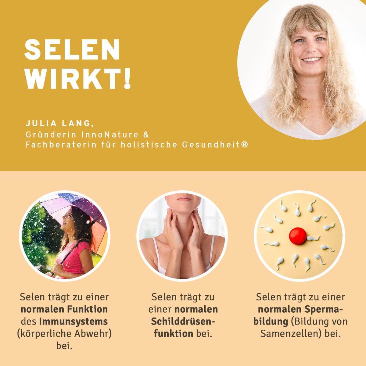 InnoNature Pakete 1x Vorrat (1x Selen 100 μg, 1x Jod, 1x Folsäure, 1x Omega 3 Kapseln, 1x Magnesium, 1x Calcium, 1x Vitamin D3) Schwangerschafts-Paket
