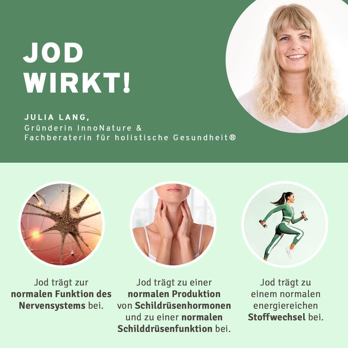 InnoNature Pakete 1x Vorrat (1x Selen 100 μg, 1x Jod, 1x Folsäure, 1x Omega 3 Kapseln, 1x Magnesium, 1x Calcium, 1x Vitamin D3) Schwangerschafts-Paket