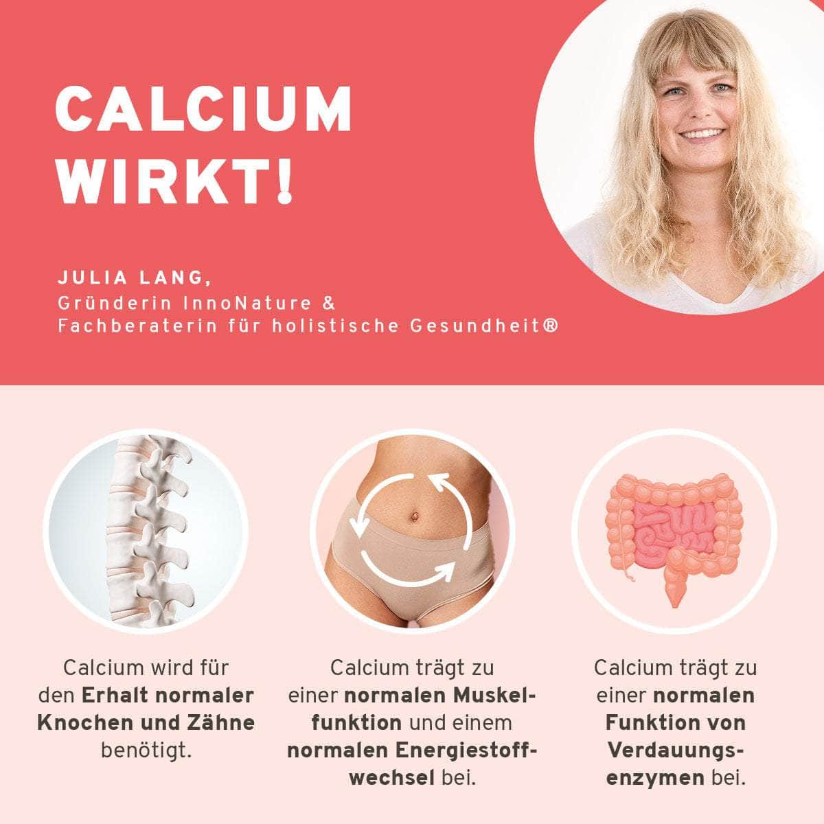 InnoNature Pakete 1x Vorrat (1x Vitamin D3+K2, 1x Omega 3 Kapseln, 1x Calcium, 1x Vitamin B Komplex, 1x Selen) Vegan-Sorglos-Paket 2.0
