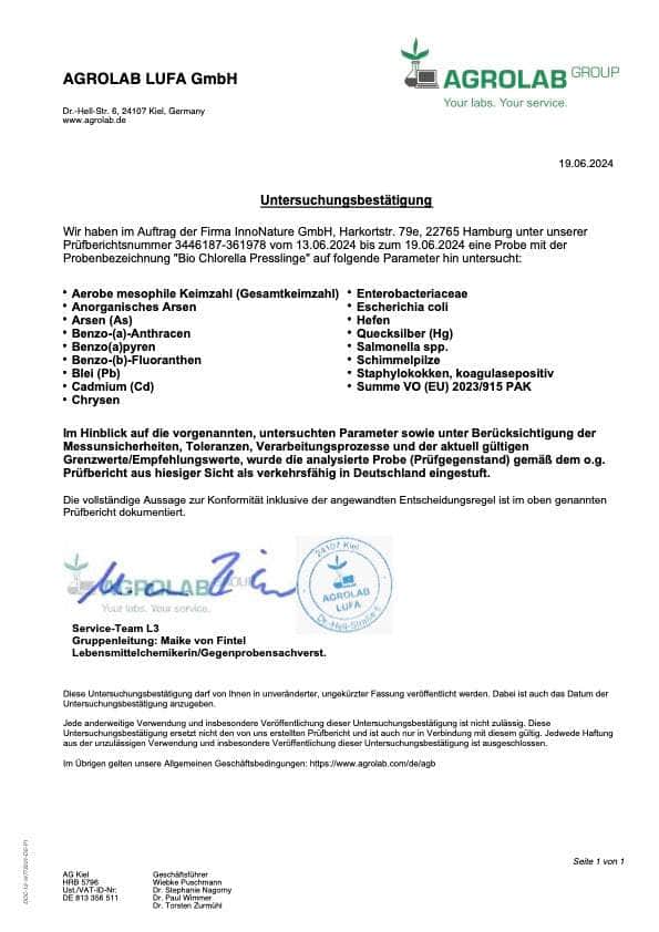 InnoNature Presslinge Bio Chlorella Presslinge