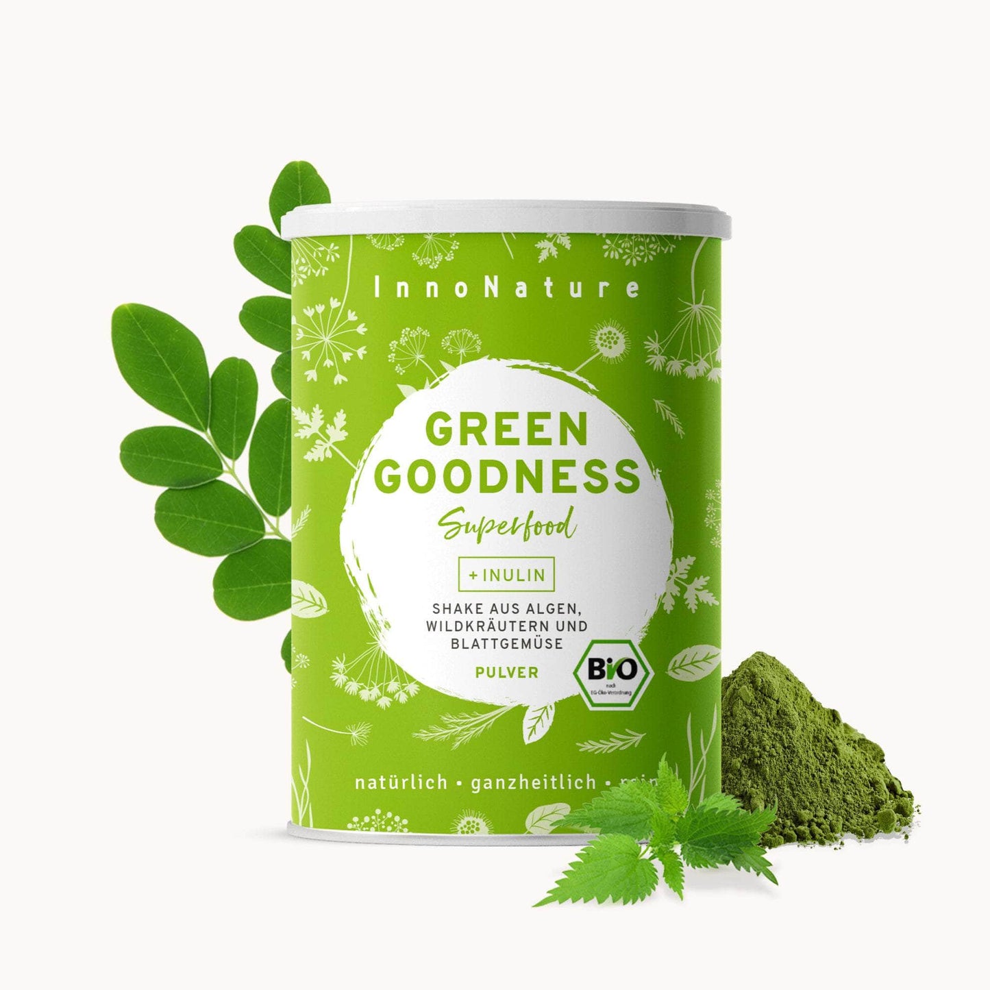InnoNature Pulver 1x 300g (20 Portionen) Bio Green Goodness Superfood Shake