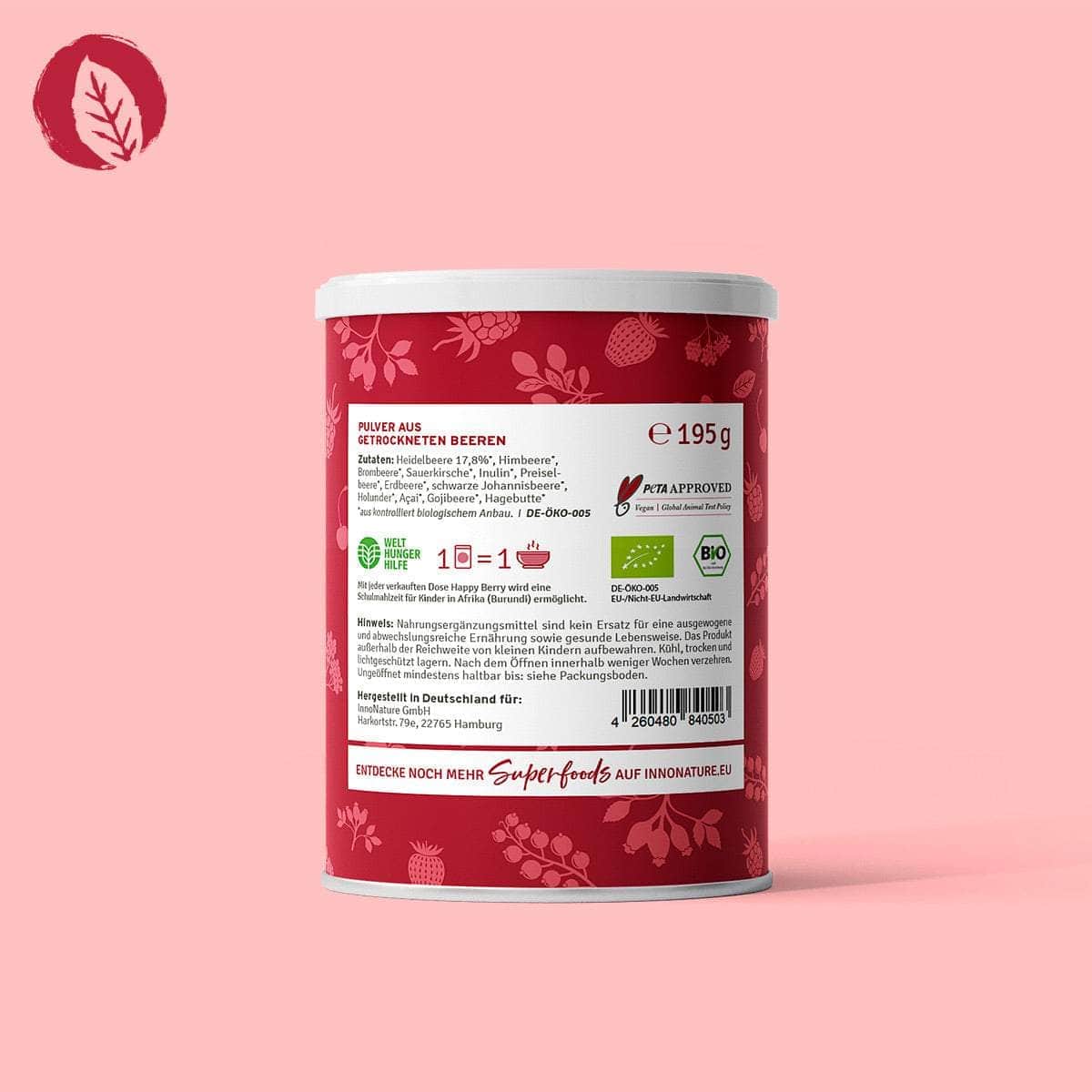 InnoNature Pulver Bio Happy Berry Superfood Pulver