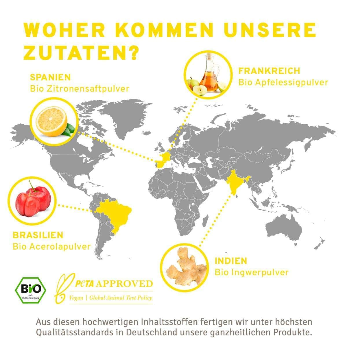 InnoNature Pulver Bio Lemon Morning: Stoffwechseldrink mit Vitamin C