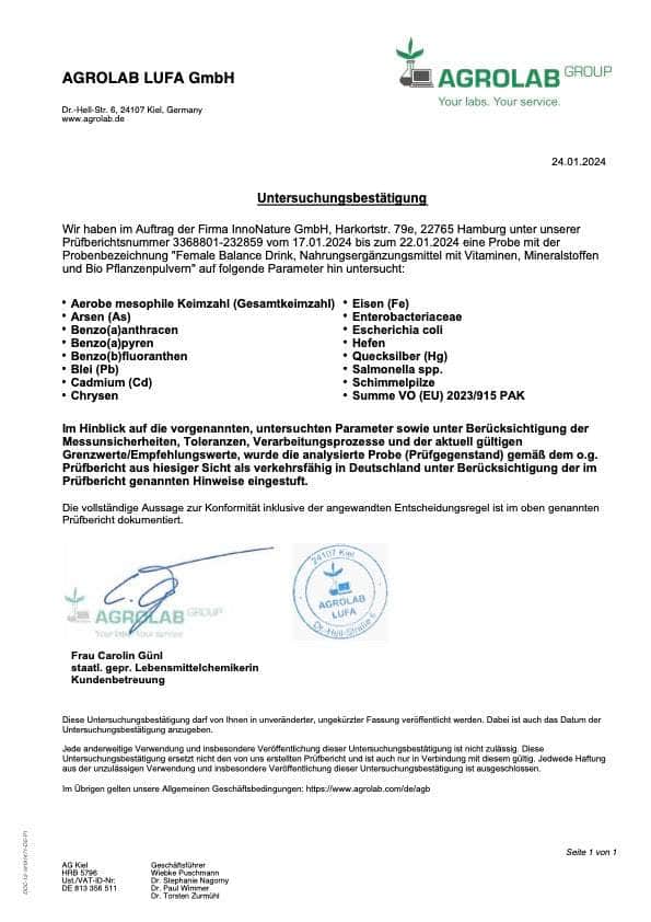 InnoNature Pulver Female Balance* Pulver