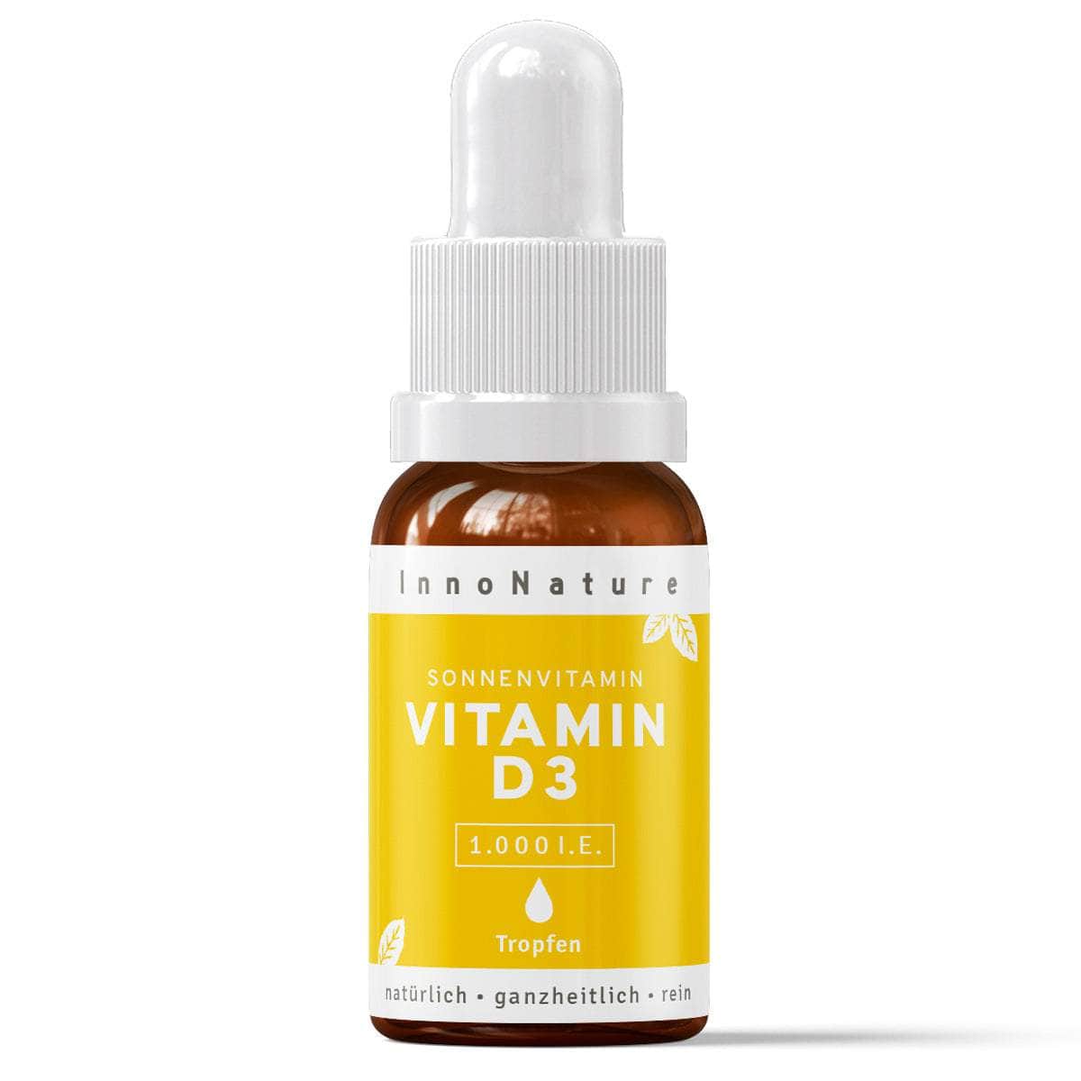 InnoNature Tropfen 1x Monatsvorrat (1x 10 ml) Vitamin D3 Tropfen: das Sonnenvitamin 10 ml
