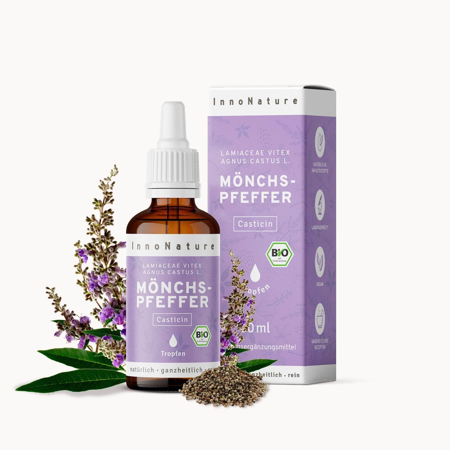 InnoNature Tropfen 1x50ml Bio Mönchspfeffer Tropfen
