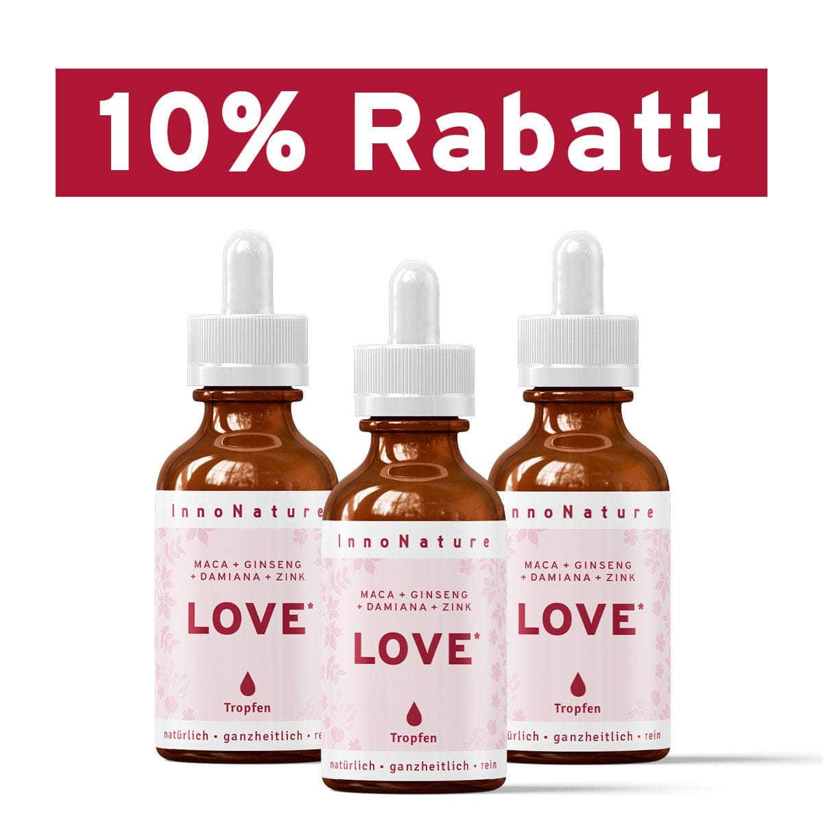 InnoNature Tropfen 3x50ml Love Tropfen