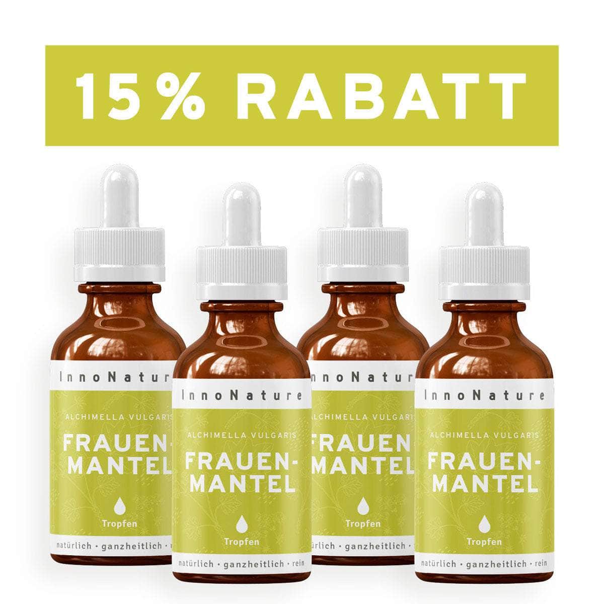 InnoNature Tropfen 4x50ml Frauenmantel Tropfen