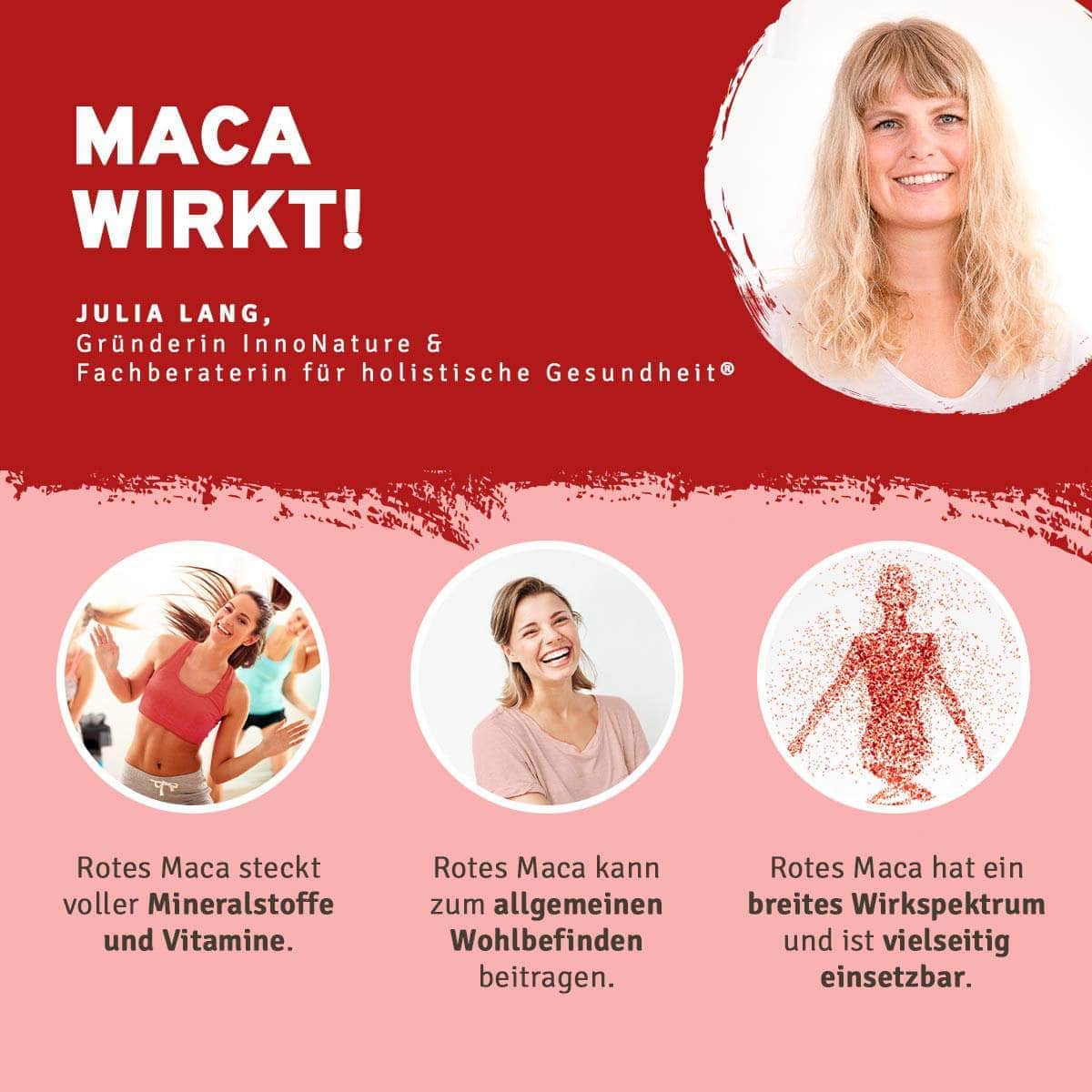 InnoNature Tropfen Bio rotes Maca-Extrakt Tropfen
