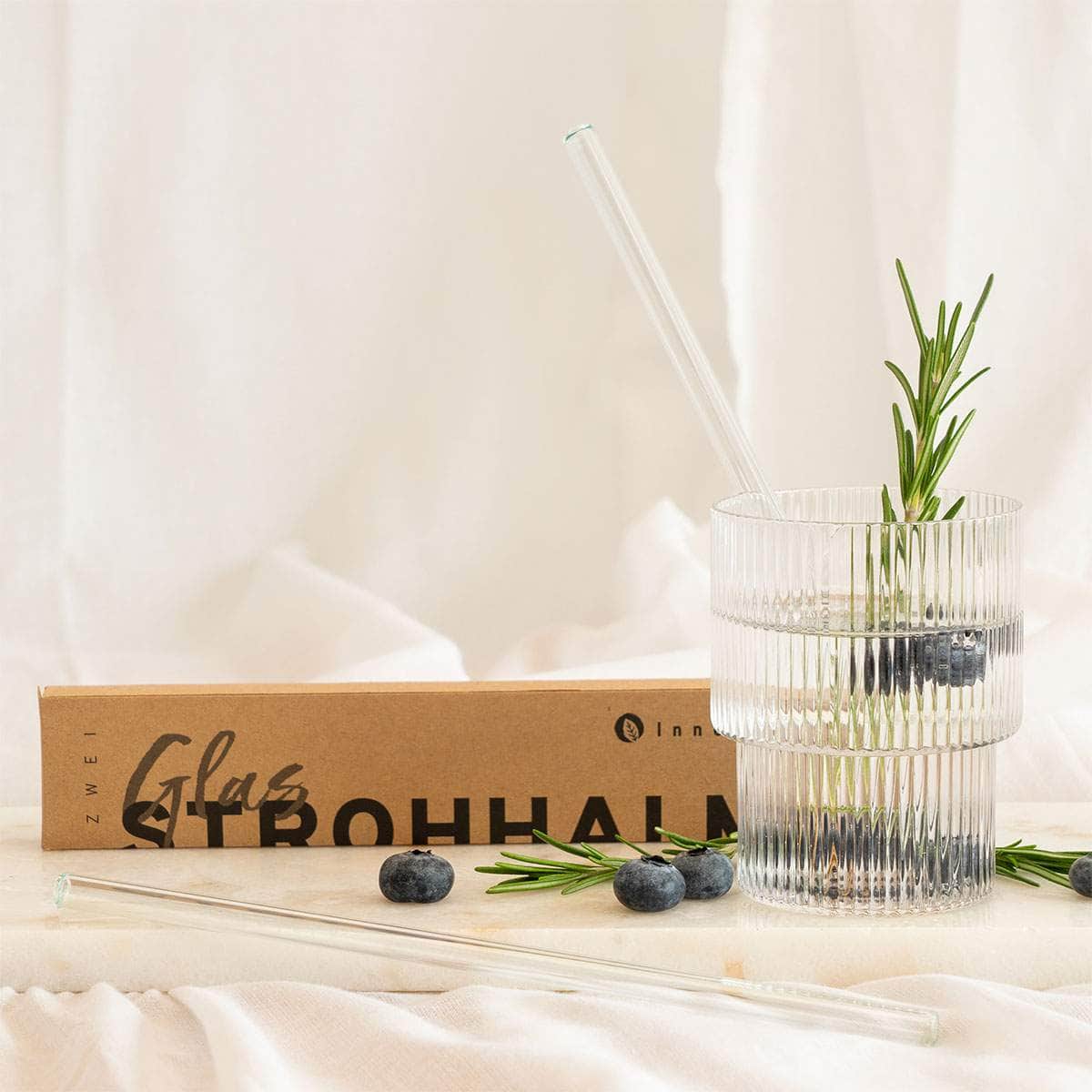 aufbewahrung glas strohhalme Strohhalme aus Glas