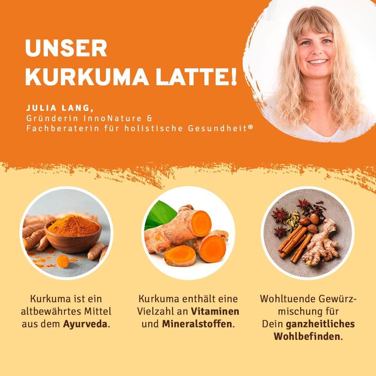 InnoNature Getränkepulver 18g Mini Bio Kurkuma Latte
