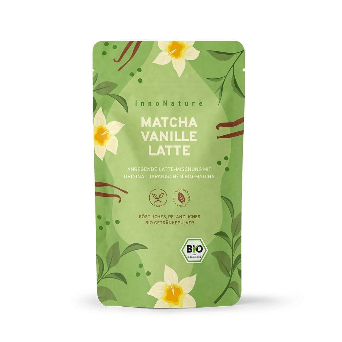 InnoNature Getränkepulver 1x 150g Pulver Bio Matcha Vanille Latte