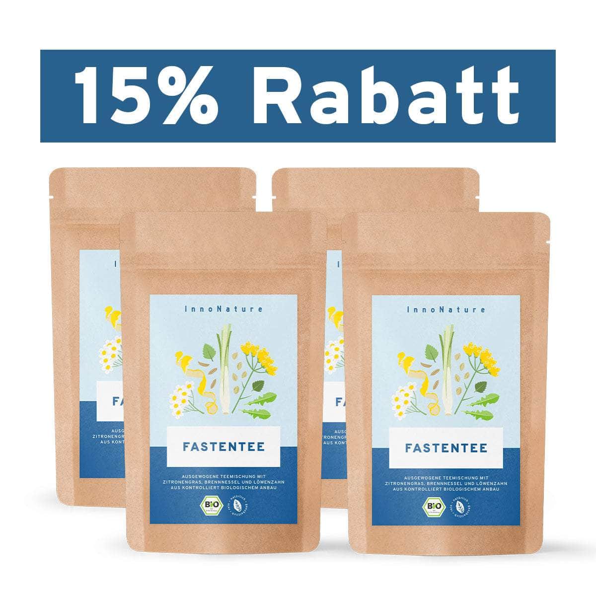 InnoNature Getränkepulver 4x 70g Tee Bio Fastentee