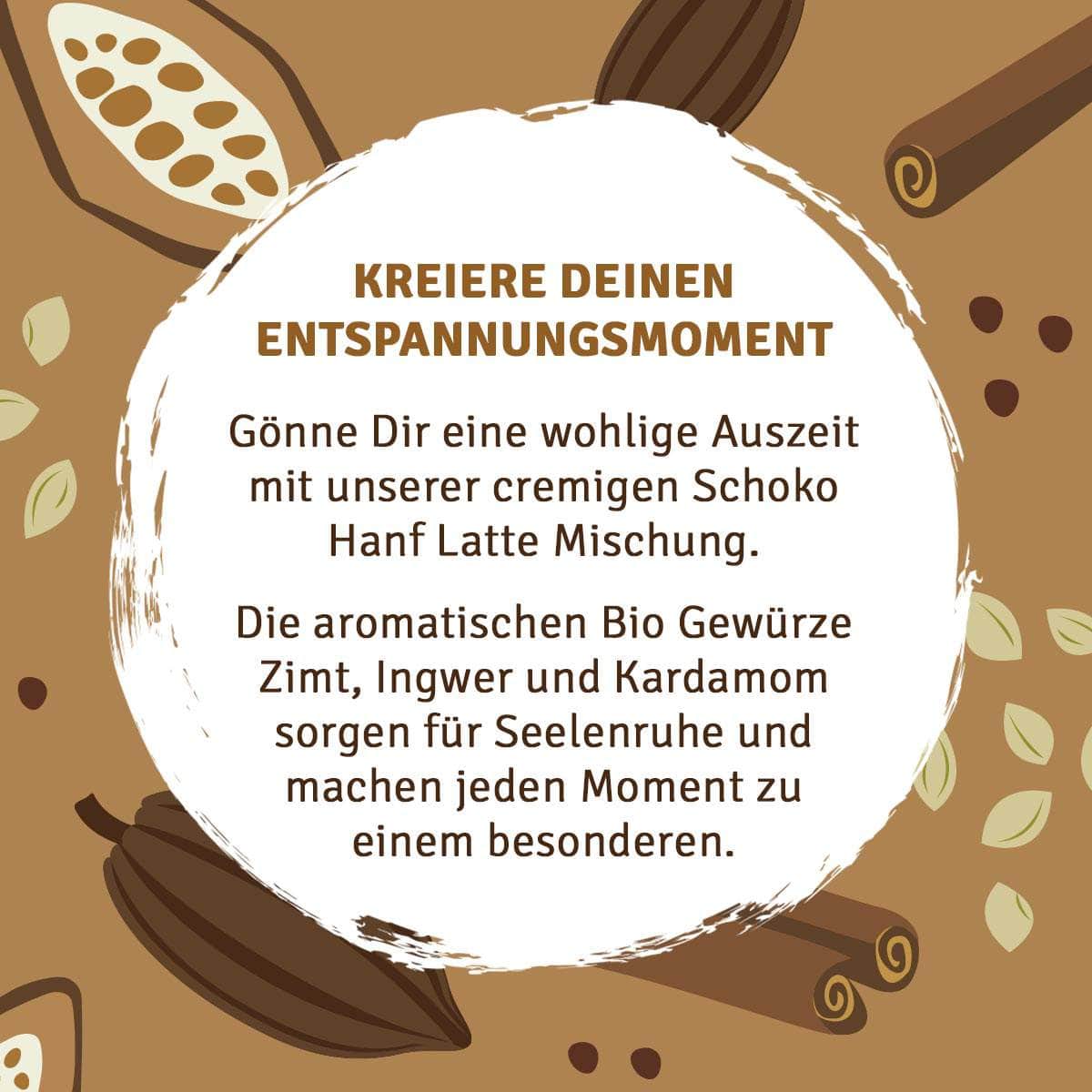 InnoNature Getränkepulver Bio Schoko Hanf Latte